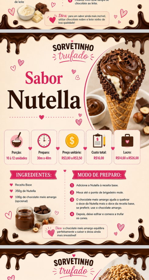 Receita Sabor Nutella